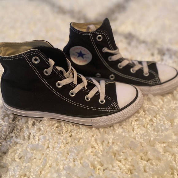 Kids black chuck taylor allstar High top Converse - Picture 2 of 7